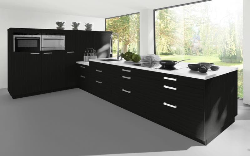 Sorrento Gloss Black Kitchen